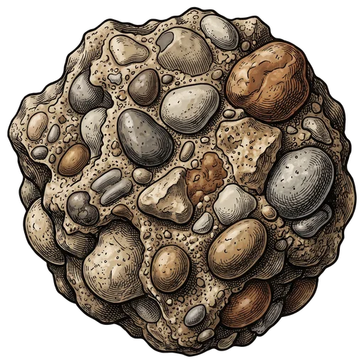 The Cookie Rocks logo: a cookie carved in stone